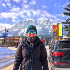 Cold day In Canmore Alberta